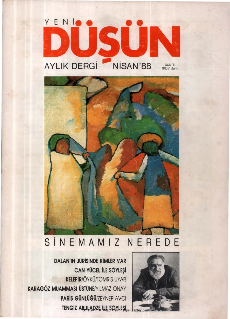 Düşün Sayı 049 Nisan 88 kapak görseli