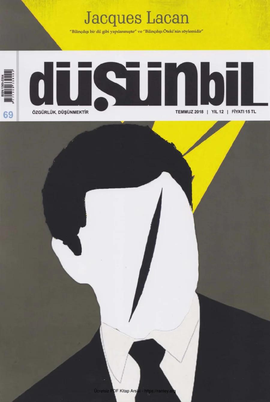 Düşünbil 069 Temmuz 2018 Jacques Lacan kapak görseli