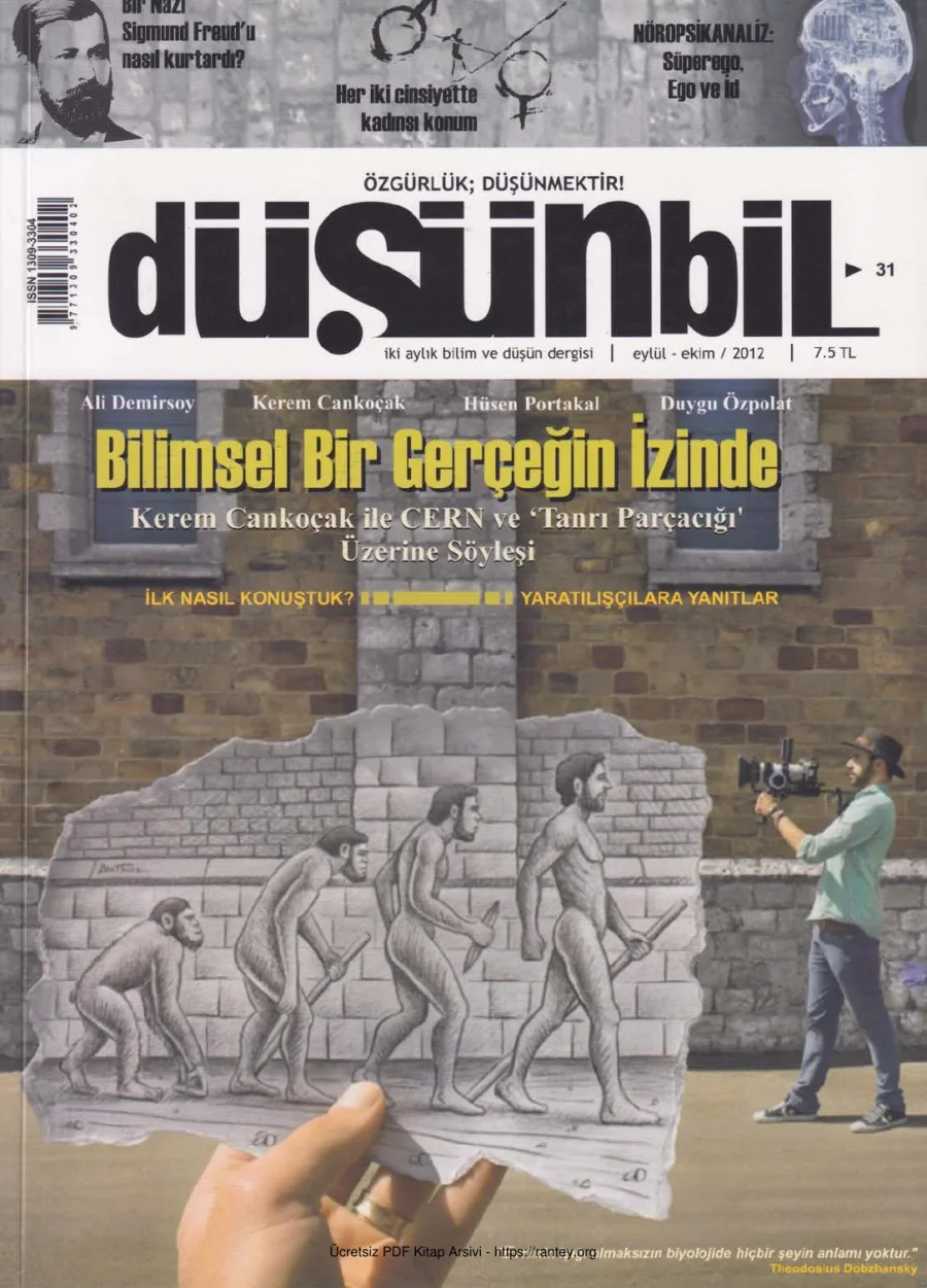 Düşünbil Sayı 031 Eylül Ekim 2012 kapak görseli
