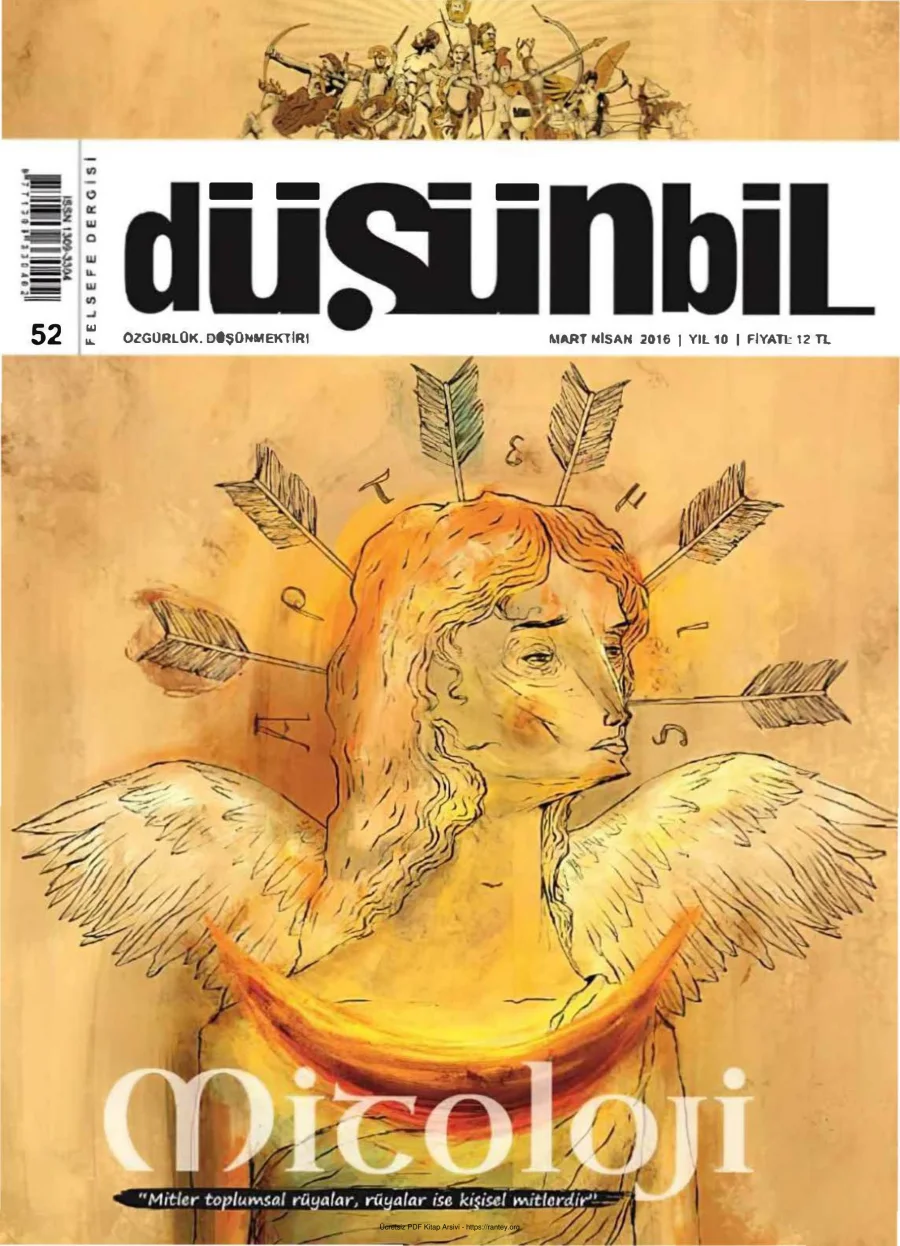 Düşünbil Sayı 052 Mart Nisan 2016 Mitoloji kapak görseli