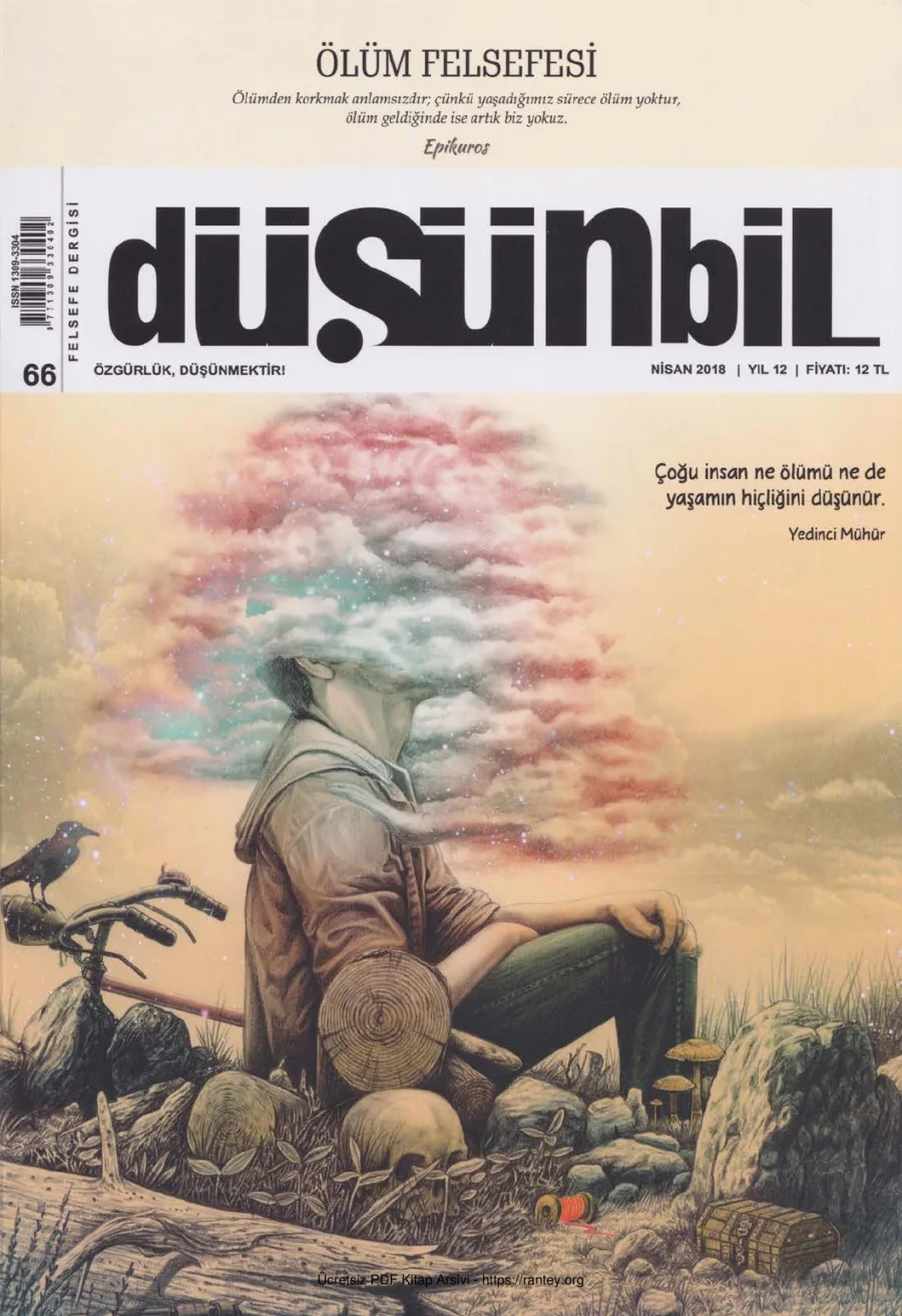 Düşünbil Sayı 066 Nisan 2018 Ölüm Felsefesi kapak görseli