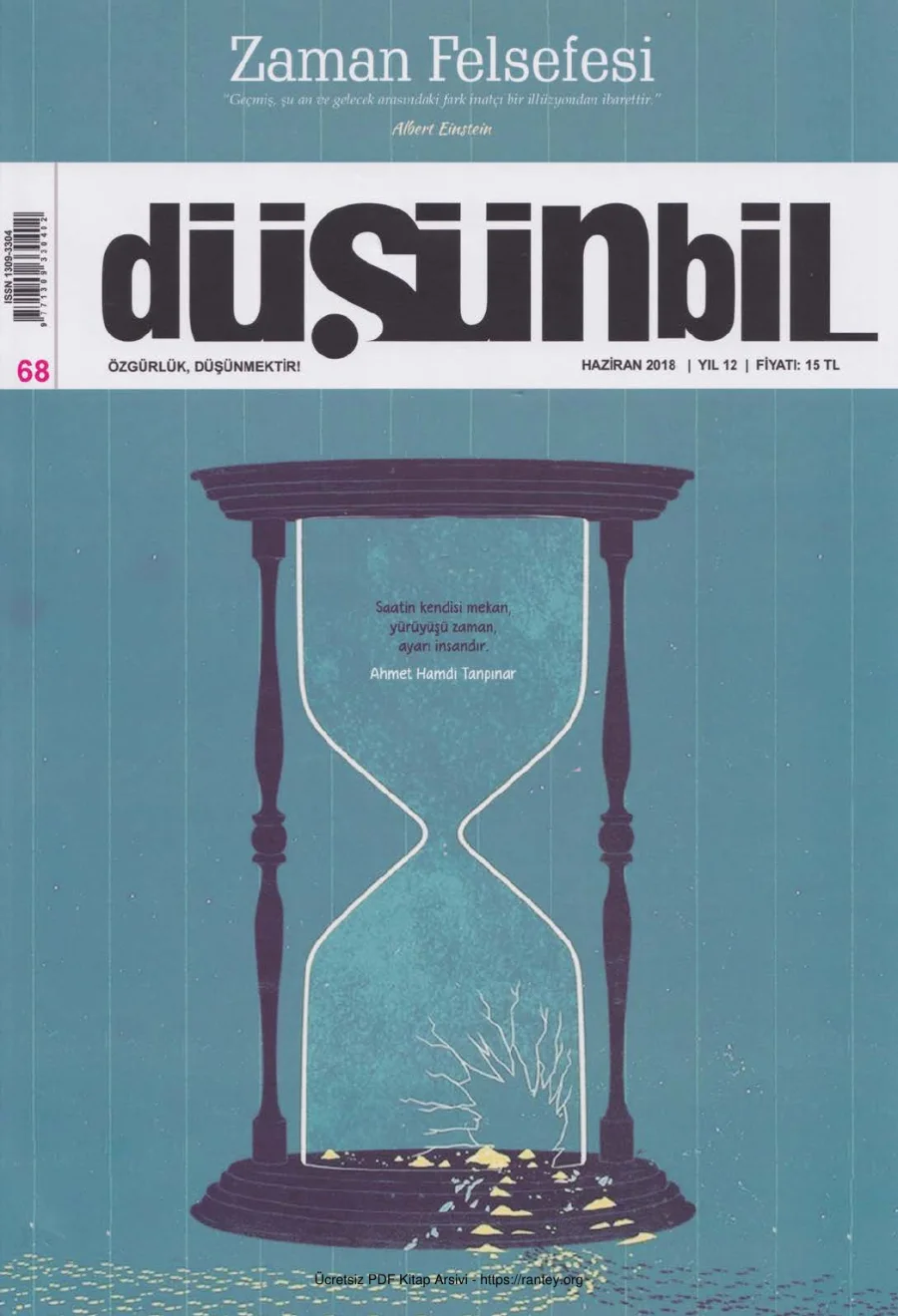 Düşünbil Sayı 068 Haziran 2018 Zaman Felsefesi kapak görseli