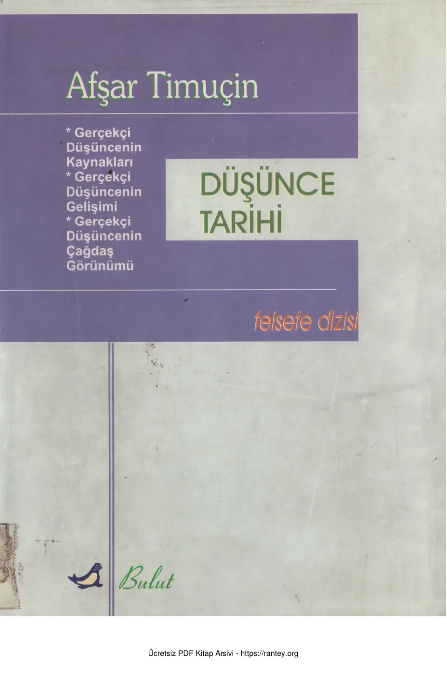 Düşünce Tarihi kapak görseli