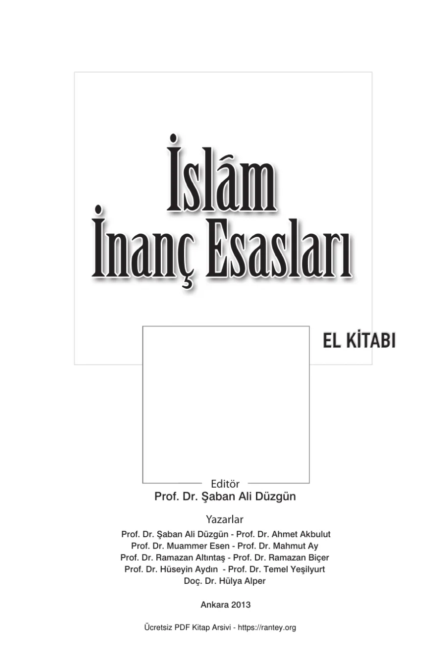 Düzgün İslam İnanç Esasları Grafiker Yayınları kapak görseli