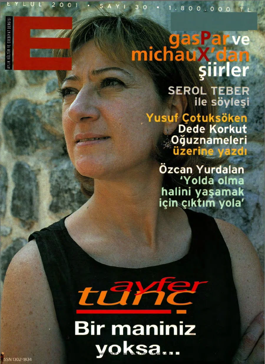E Sayı 030 - Eylül 2001 kapak görseli