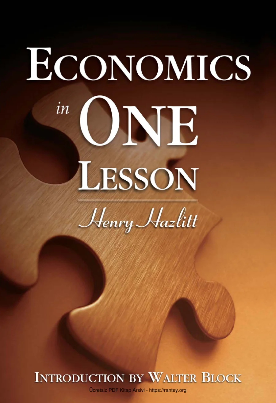 Economics in One Lesson kapak görseli
