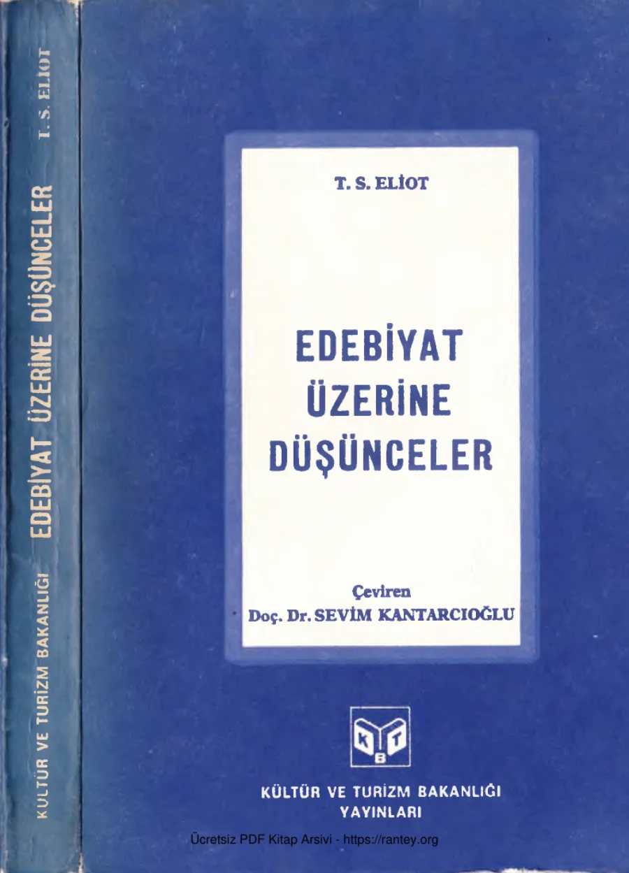 Edebiyat Üzerine Düşünceler kapak görseli