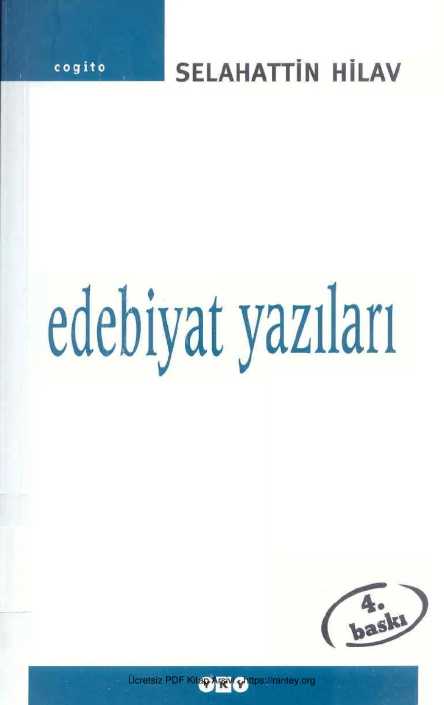 Edebiyat Yazıları kapak görseli