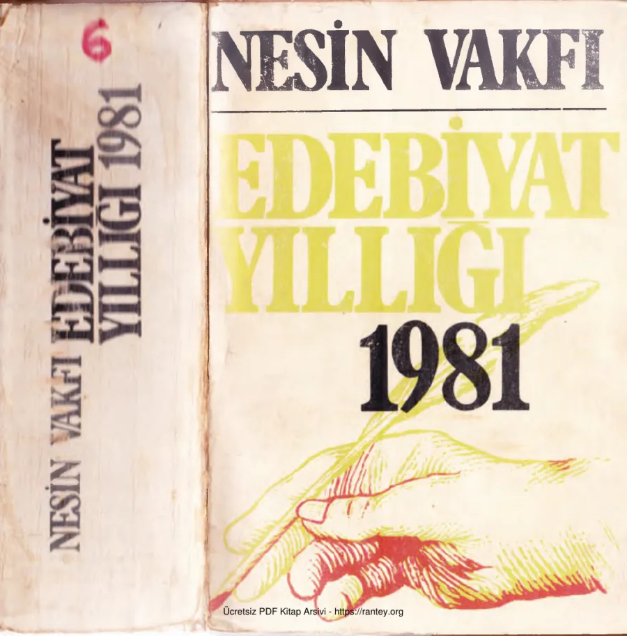Edebiyat Yıllığı 1981 kapak görseli