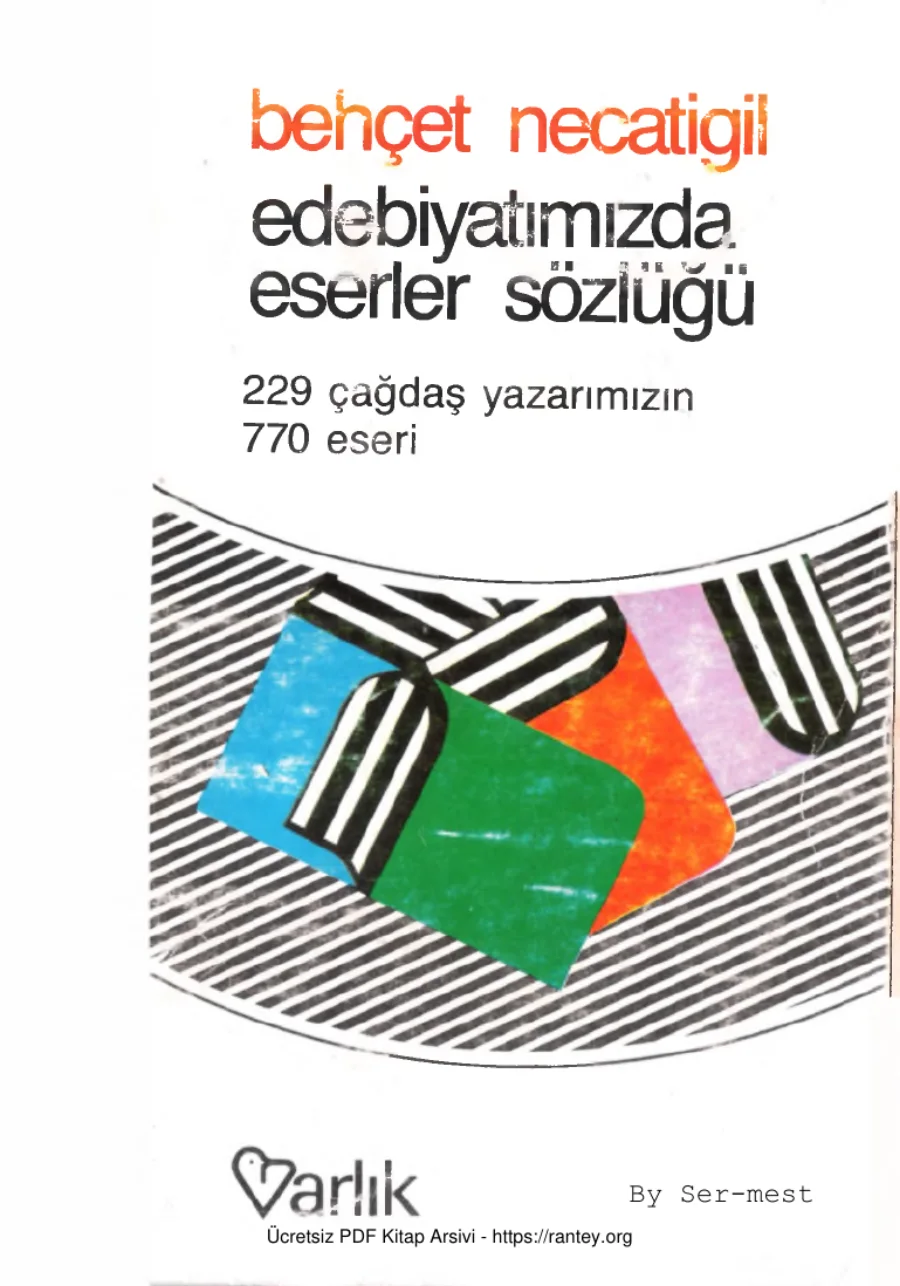 Edebiyatımızda Eserler Sözlüğü Varlık Yayınları kapak görseli
