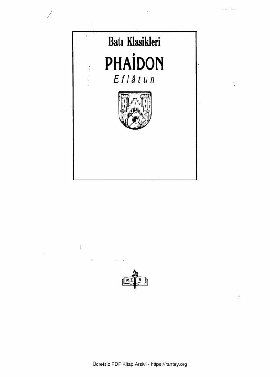 Eflatun Phaidon kapak görseli