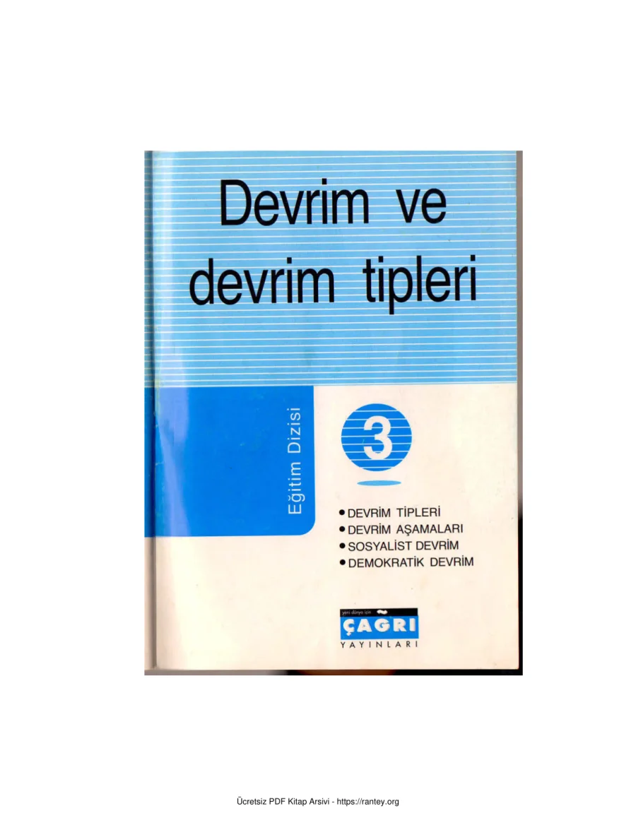 Eğitim Dizisi 3 Devrim ve Devrim Tipleri kapak görseli