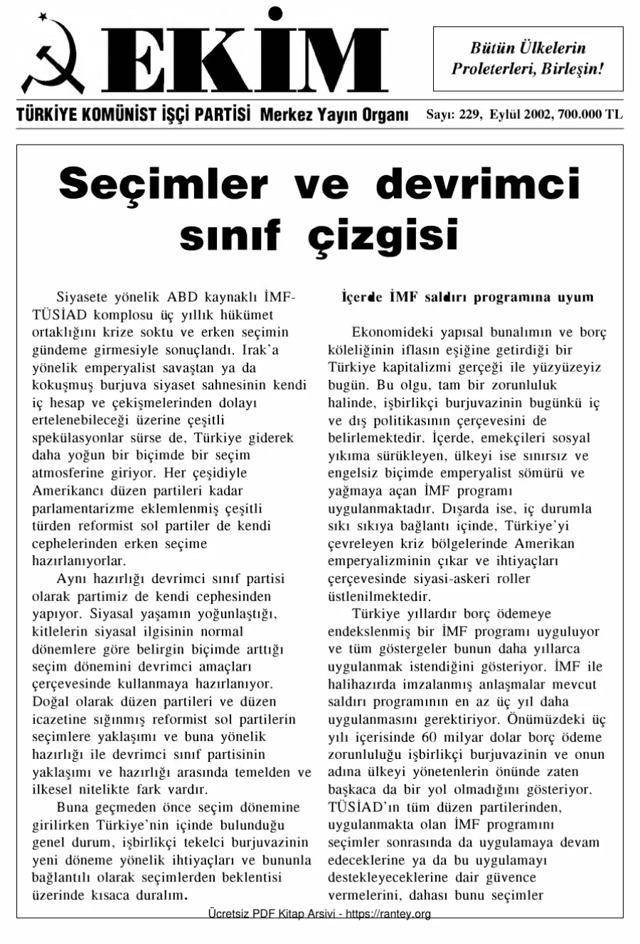 Ekim Sayı 229 - Eylül 2002 kapak görseli