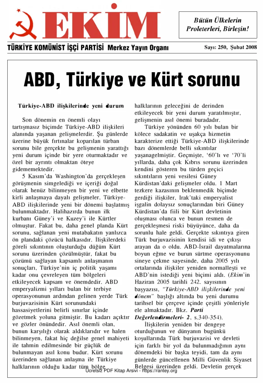 Ekim Sayı 250 - Şubat 2008 kapak görseli