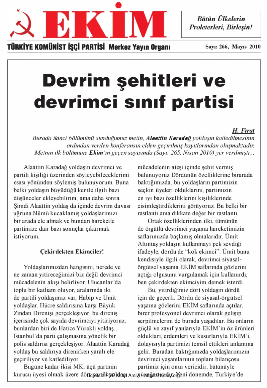 Ekim Sayı 266 - Mayıs 2010 kapak görseli