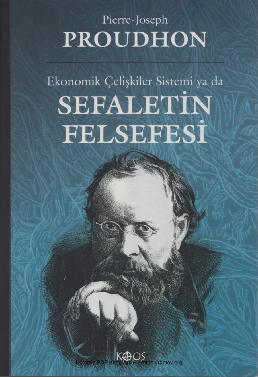 Ekonomik Çelişkiler Sistemi ya da Sefaletin Felsefesi kapak görseli