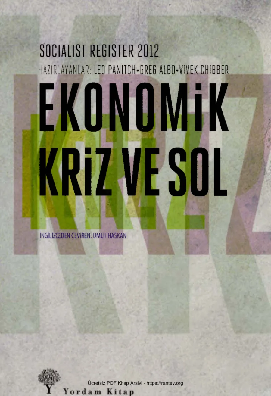 Ekonomik Kriz ve Sol kapak görseli