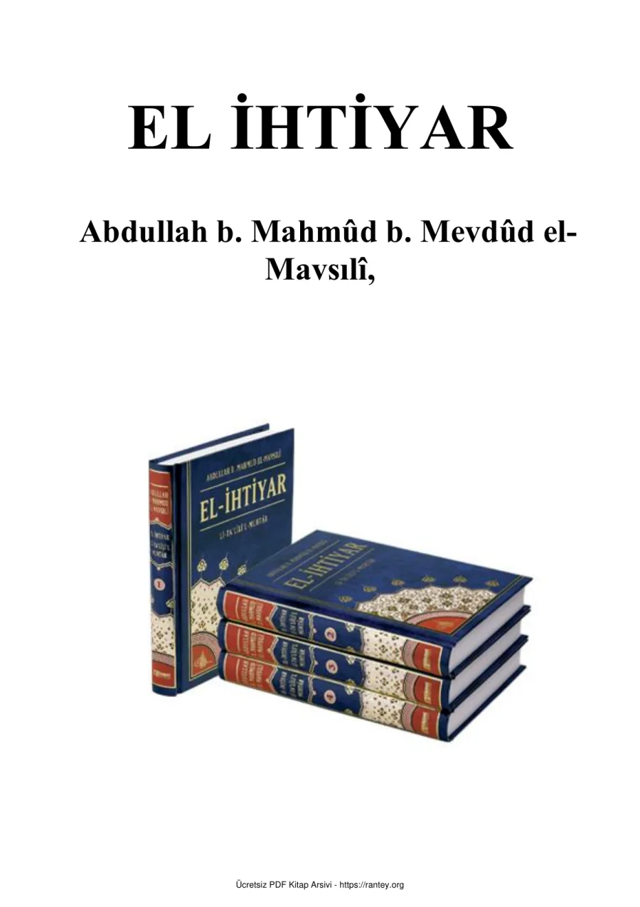 EL İHTİYAR MAVSILİ Ebu Abdulmumin Tekin Mıhçı kapak görseli