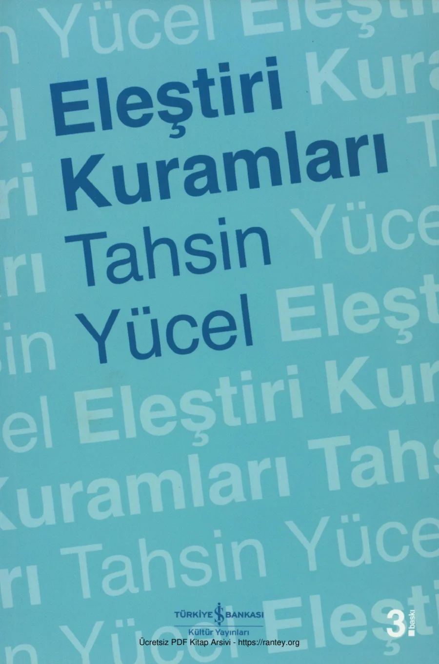 Eleştiri Kuramları kapak görseli