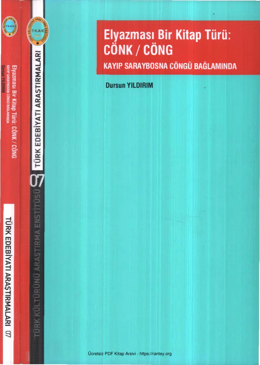 Elyazması Bir Kitap Türü Cönk Cöng TKAE Yayınları kapak görseli