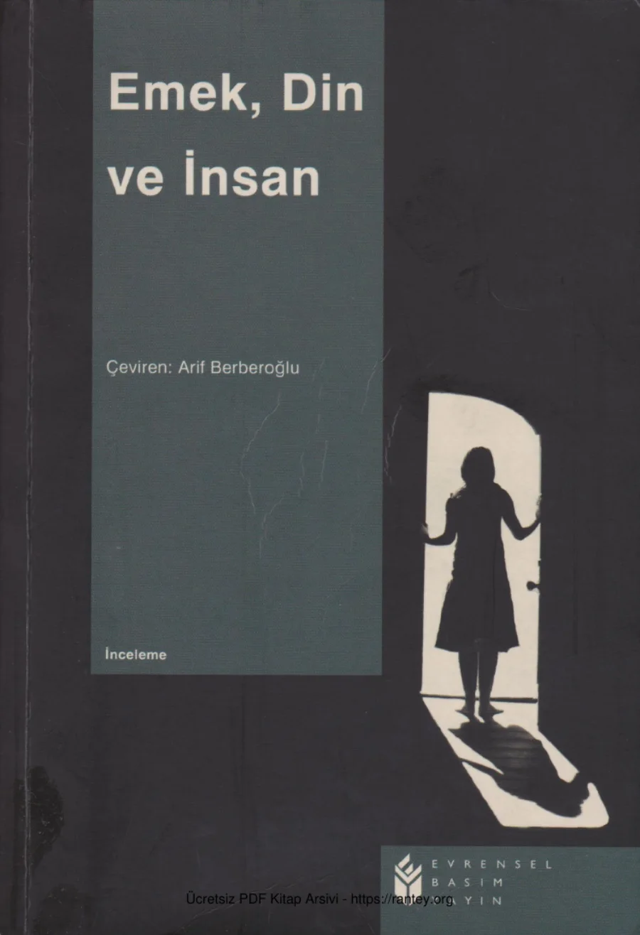 Emek, Din ve İnsan kapak görseli