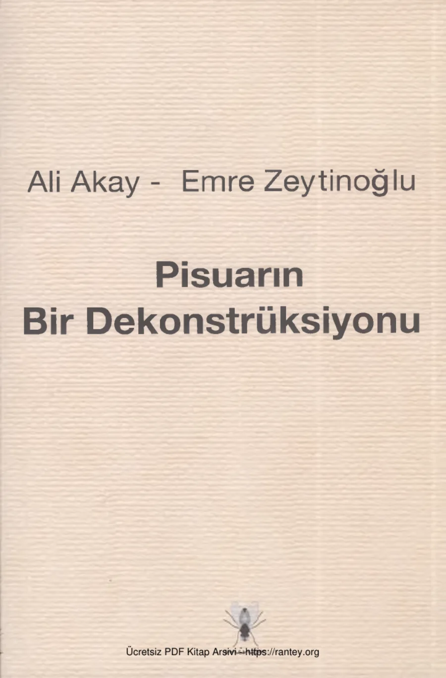 Emre Zeytinoğlu Pisuarın Bir Dekonstrüksiyonu kapak görseli