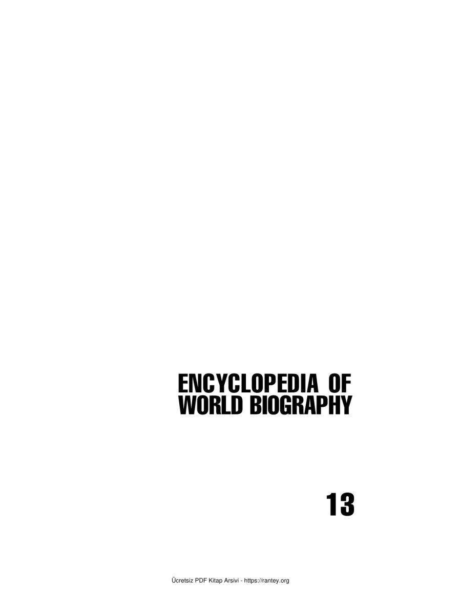 Encyclopedia of World Biography Vol 13 kapak görseli