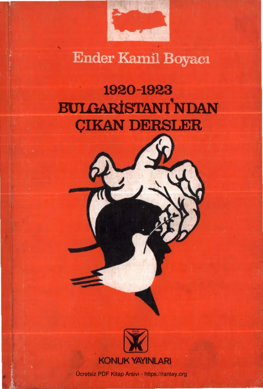Ender Kamil Boyacı 1920 1923 Bulgaristanından Çıkan Dersler kapak görseli