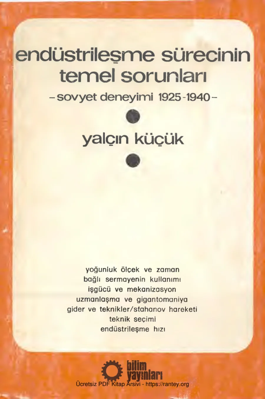 Endüstrileşme Sürecinin Temel Sorunları kapak görseli