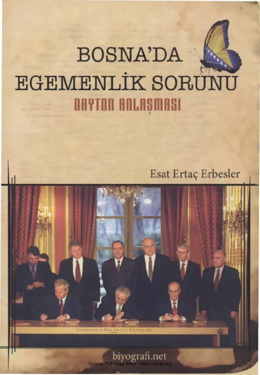 Erbesler Bosnada Egemenlik Sorunu Dayton Anlaşması Biyografi Yayınları kapak görseli