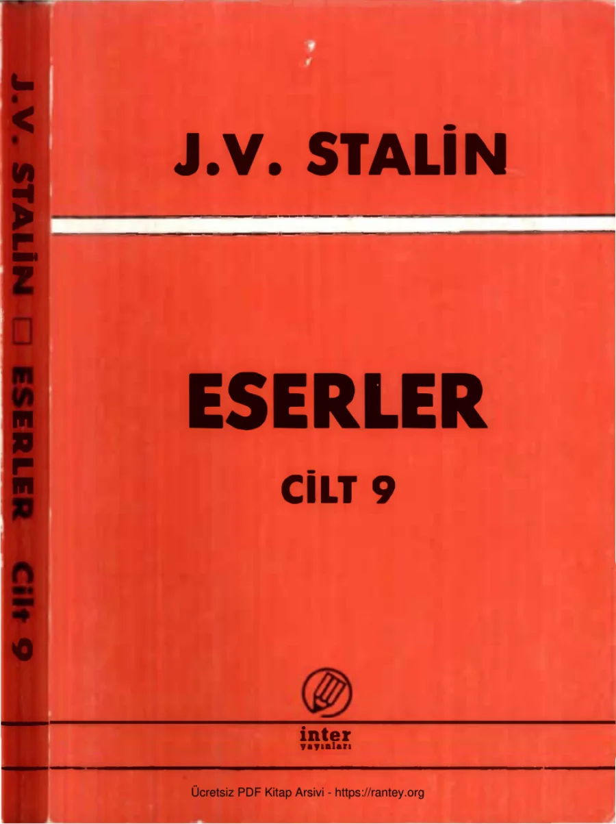 Eserler Cilt IX kapak görseli