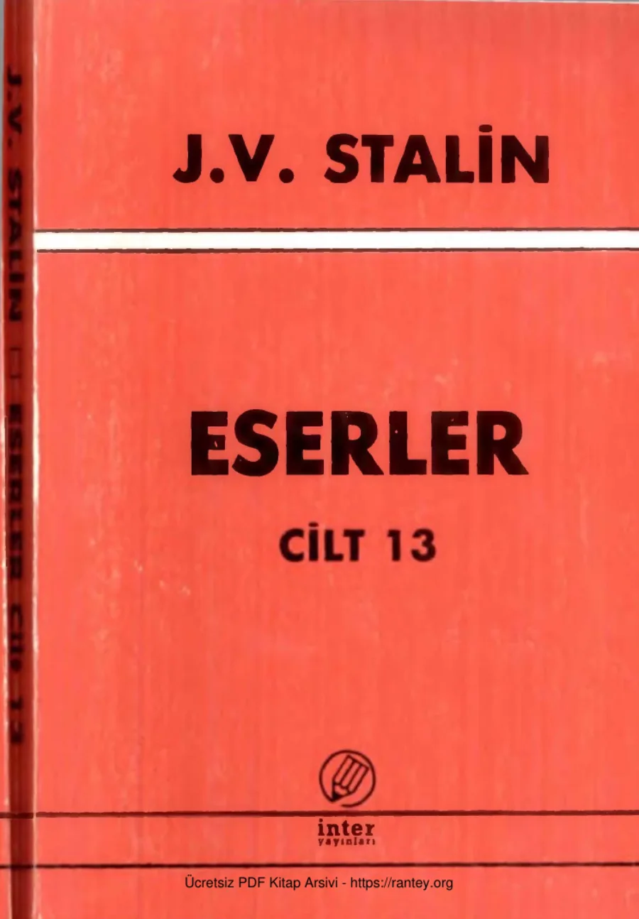 Eserler Cilt XIII kapak görseli