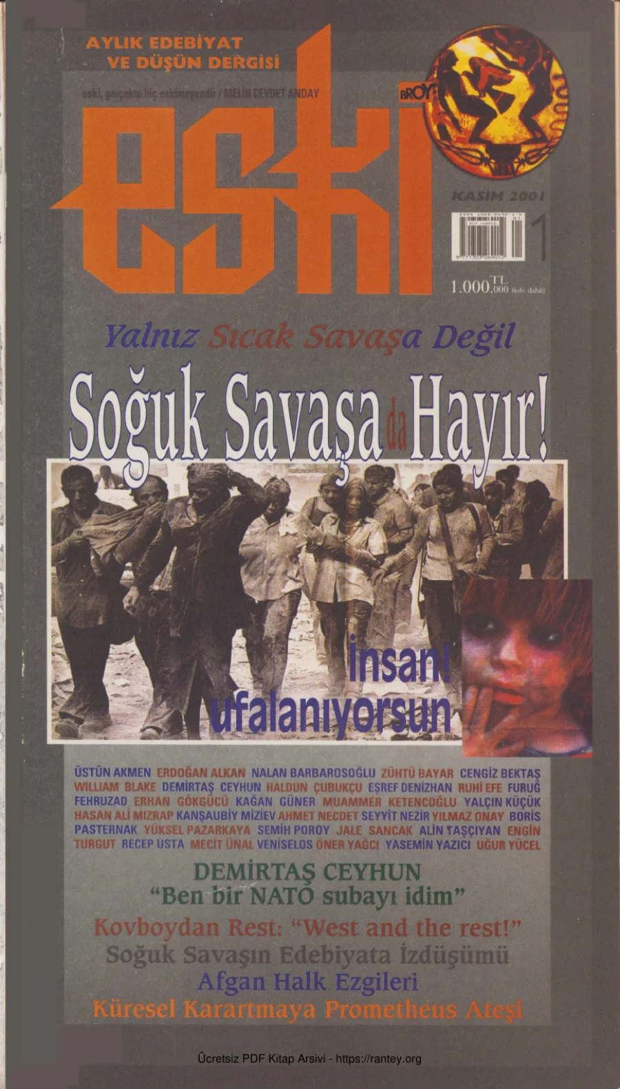 Eski Broy Sayı 01 - Kasım 2001 kapak görseli