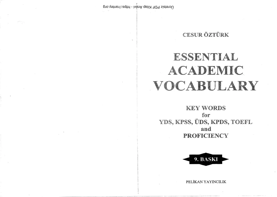 Essential Academic Vocabulary kapak görseli