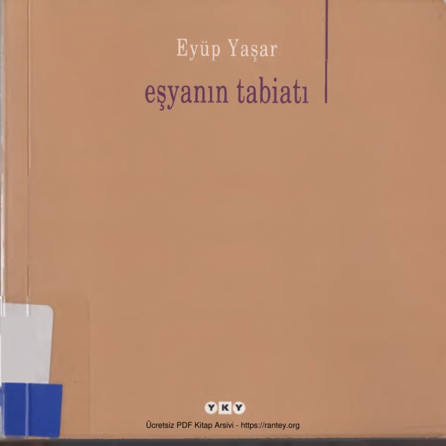 Eşyanın Tabiatı kapak görseli