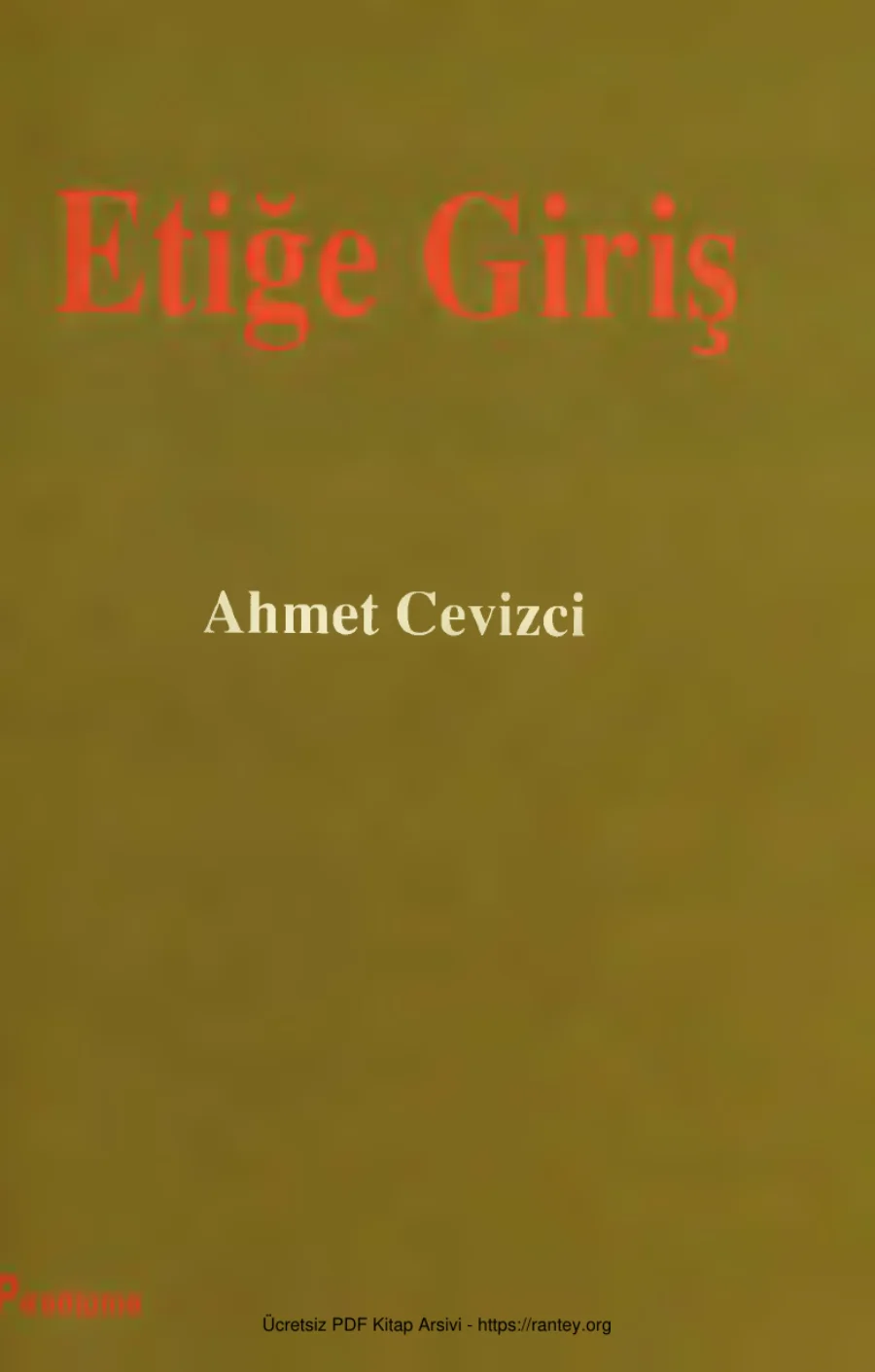 Etiğe Giriş kapak görseli