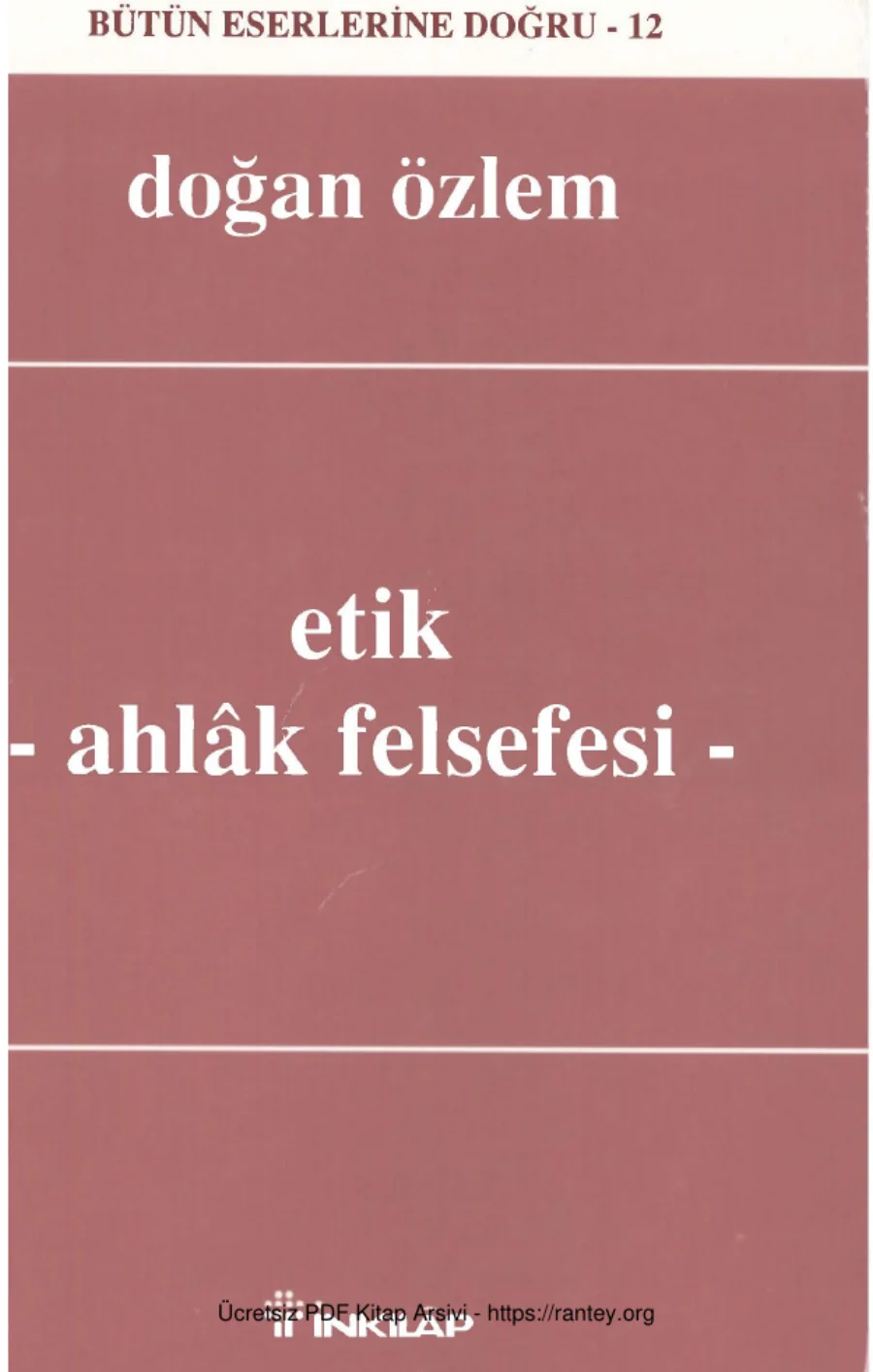 Etik İnkılap Yayınları kapak görseli
