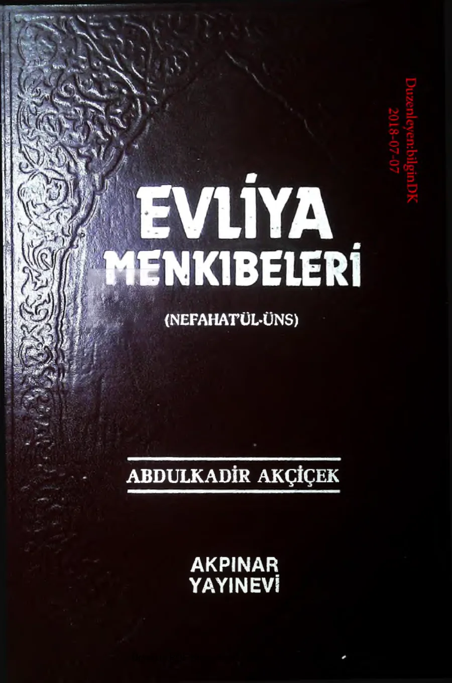 Evliya Menkibeleri1 kapak görseli