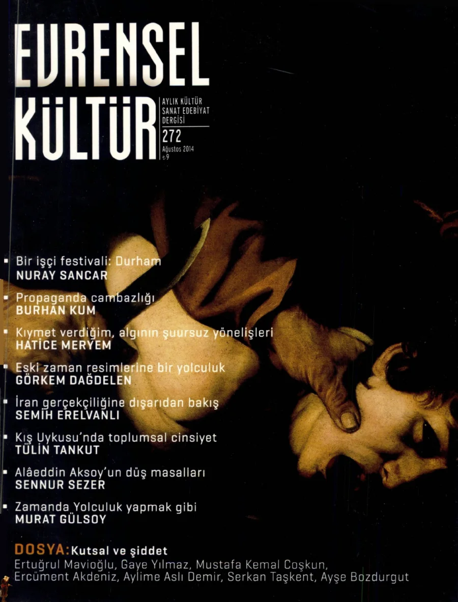 Evrensel Kültür Sayı 272 - Ağustos 2014 kapak görseli