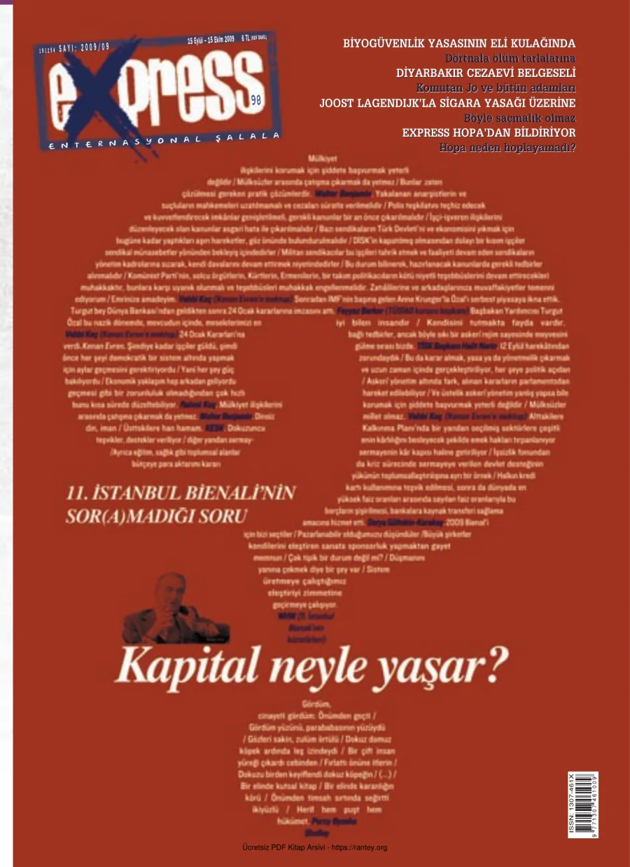 Express Sayı 098 Eylül Ekim 2009 kapak görseli