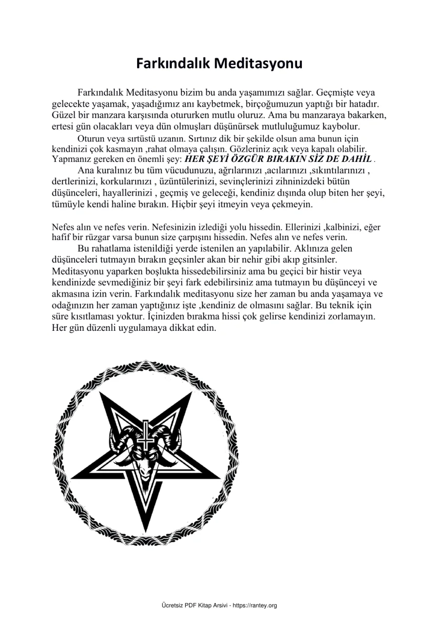 Farkndalk Meditasyonu kapak görseli