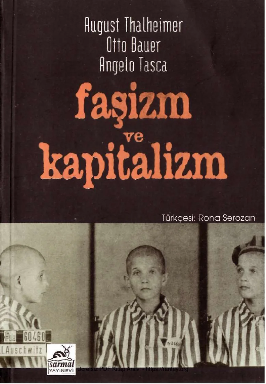 Faşizm ve Kapitalizm kapak görseli