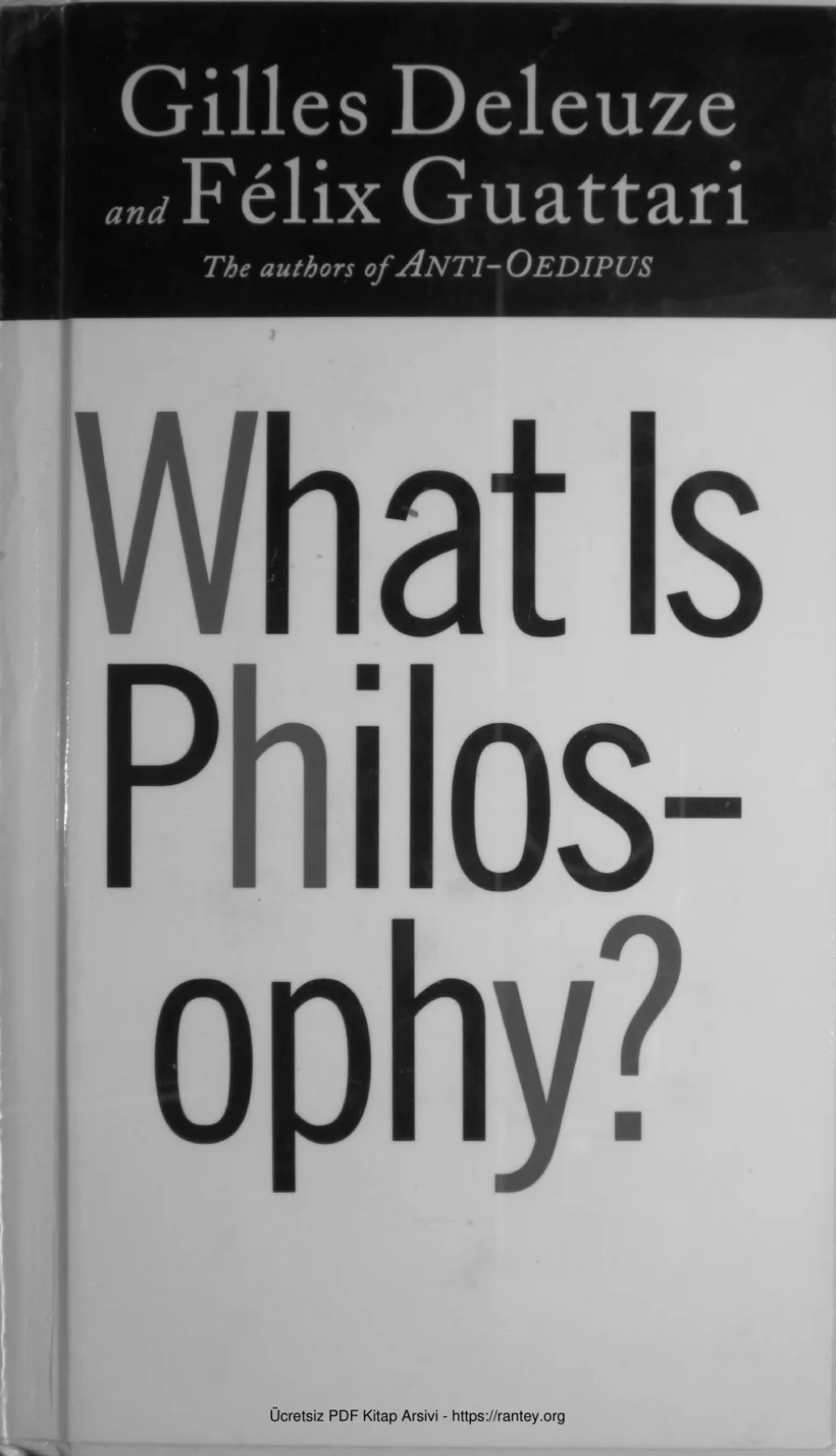 Felix Guattari What is Philosophy kapak görseli
