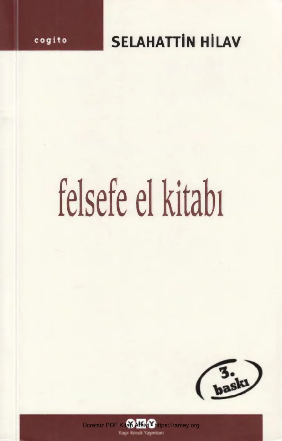 Felsefe Elkitabı kapak görseli