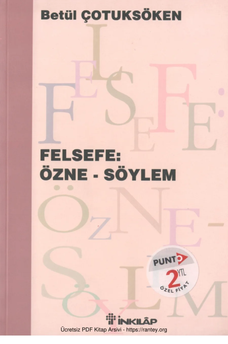 Felsefe Özne kapak görseli