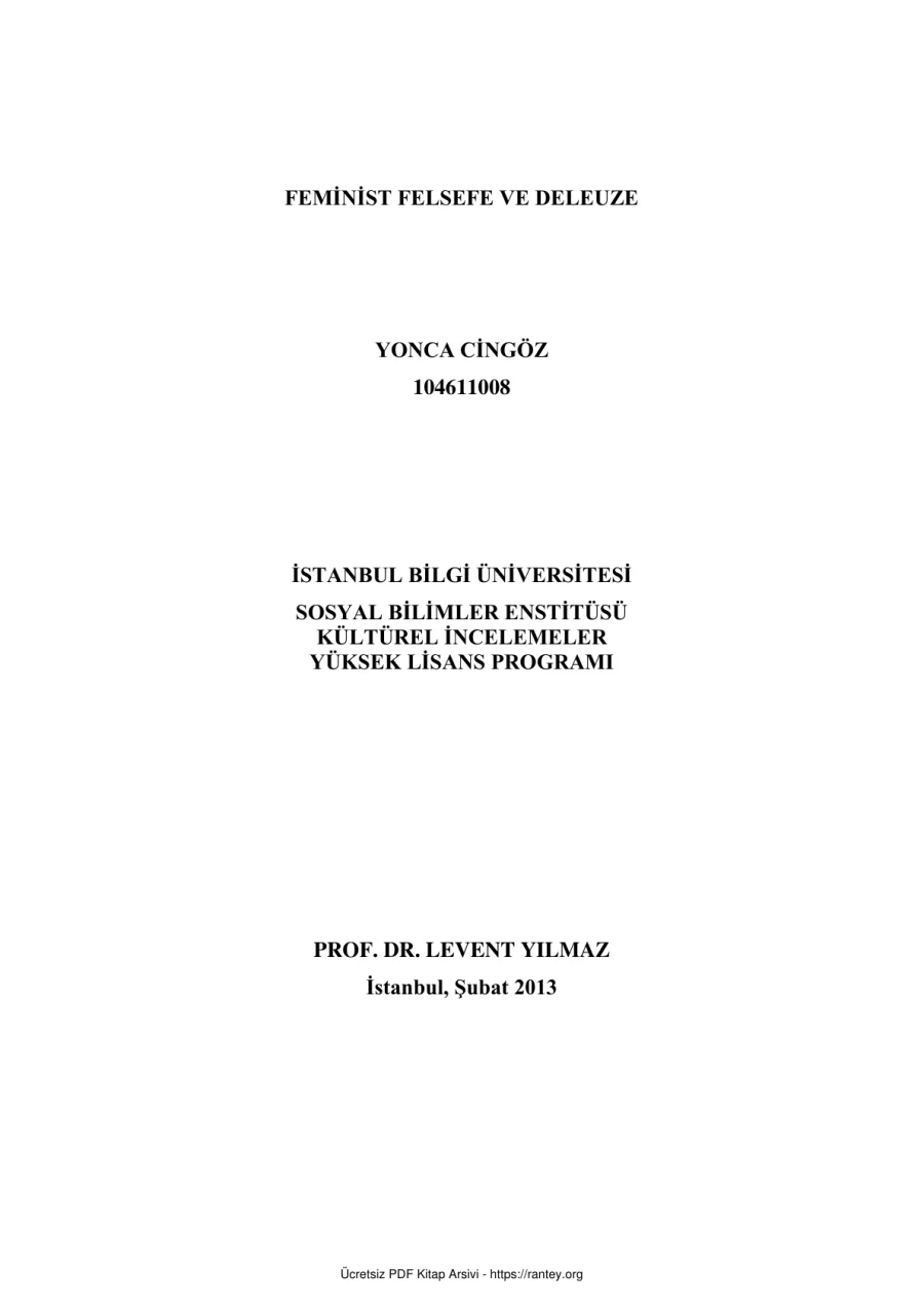 Felsefe ve Deleuze kapak görseli