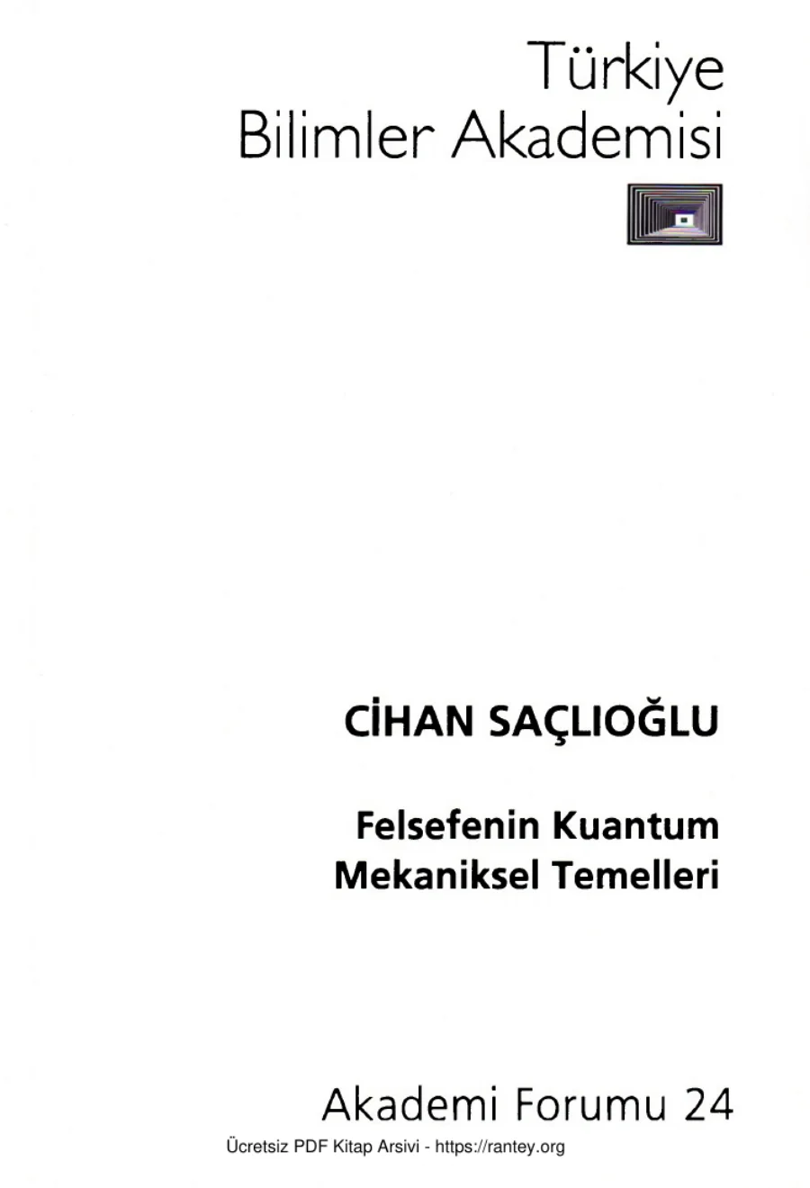 Felsefenin Kuantum Mekaniksel Temelleri kapak görseli