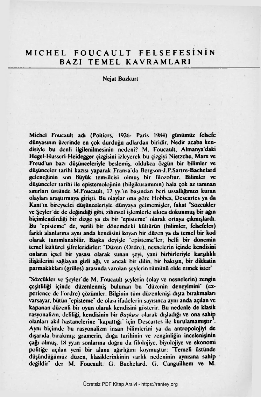 Felsefesinin Bazı Temel Kavramları Nejat Bozkurt kapak görseli
