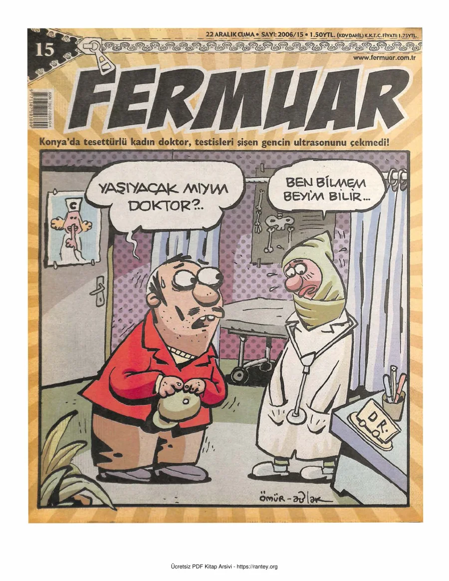 Fermuar 2006 Sayı 15 kapak görseli