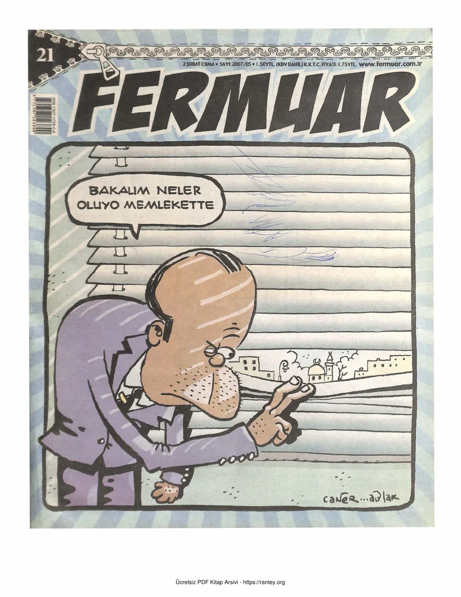 Fermuar 2007 Sayı 21 kapak görseli
